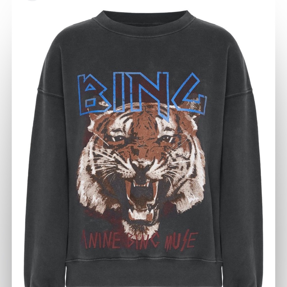Anine Bing print logo crewneck sweatshirt - Picture 3 of 7